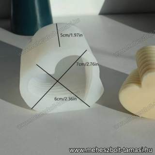 3D Forgó Szerelmi szív gyertyaforma
