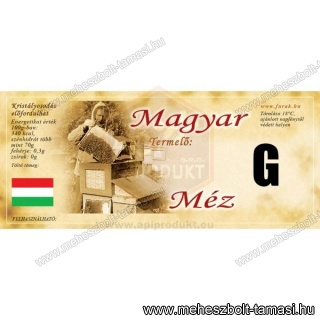 Címke Magyar Méz Méhészes G