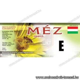 Címke Termelői Méz Sárga E